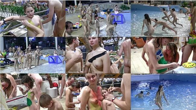 Videofilm über FKK im Pool in Frankreich [Nudismus-Sammlung]