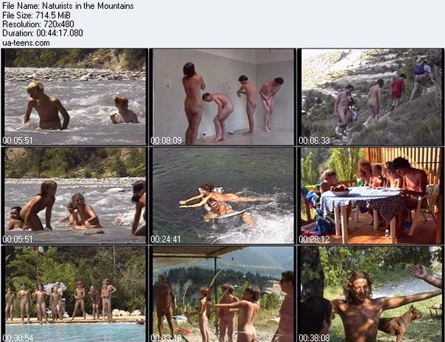 FKK-Video nackte Erholung in den Bergen [Nudismus-Sammlung]