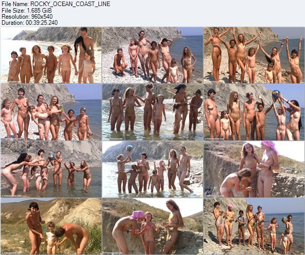 Mädchen Nudisten Video - Rocky Ocean Coast Line [Nudismus-Sammlung]