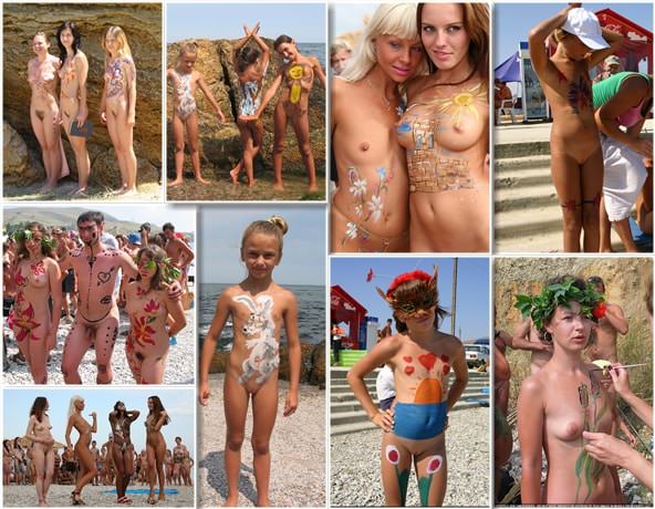 Körperfarben und Farben [PureNudism-Fotogalerie] [Nudismus-Sammlung]